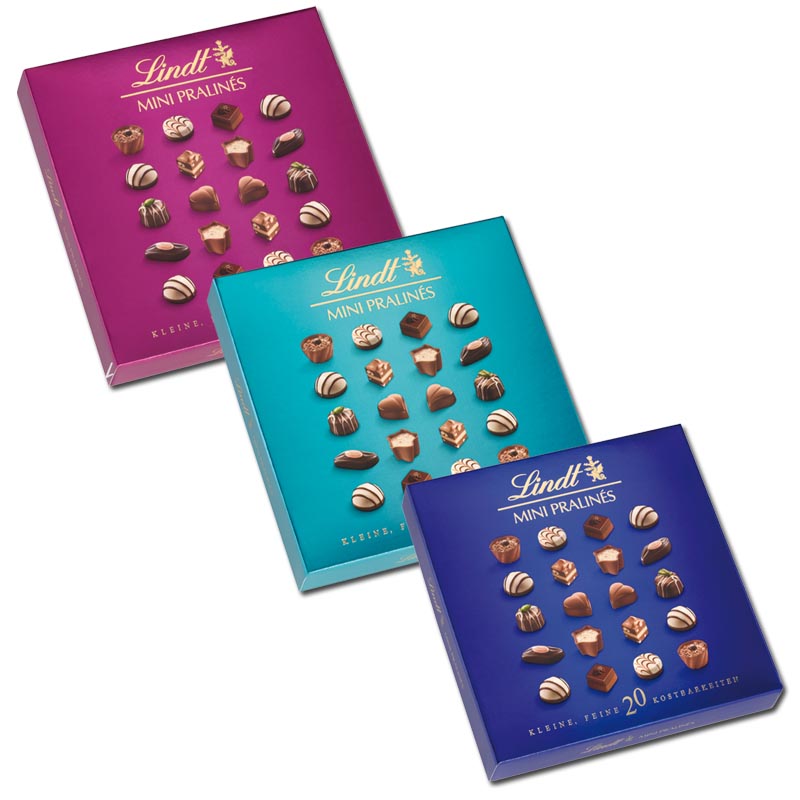 Personalisierte Lindt Pralinen zu Weihnachten mit eigenem Text (100 g) 