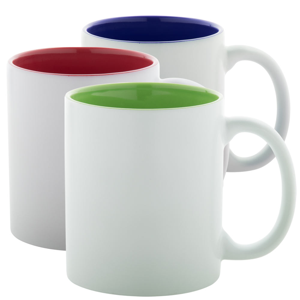 Zweifarbige Keramik-Tasse / Lasertasse mit Ihrem Logo 
