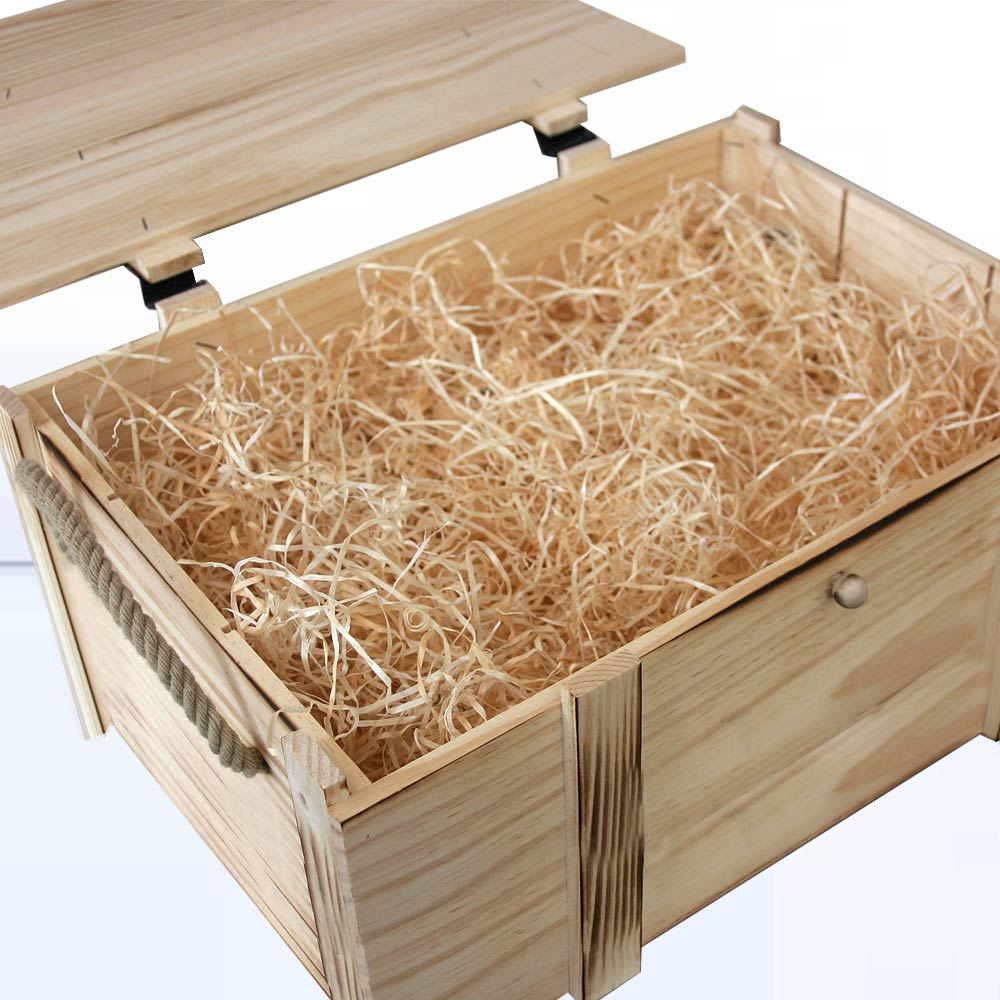 6er Holzkiste geflammt mit Logo