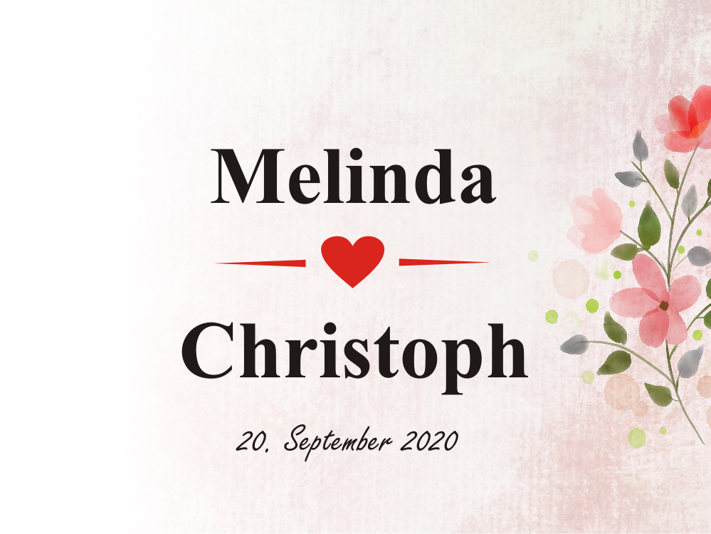 Hochzeitsfahne fürs Auto mit Wunschtext und Namen gestalten 