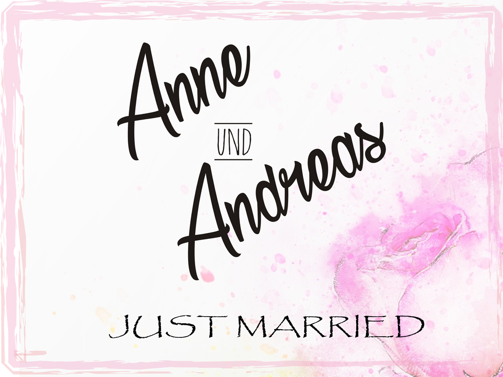 Autofahne Hochzeit mit Namen selbst gestalten 