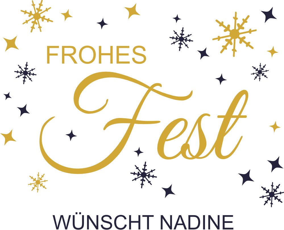 Bedrucktes Keksglas / Bonbonglas "Frohes Fest" personalisiert 