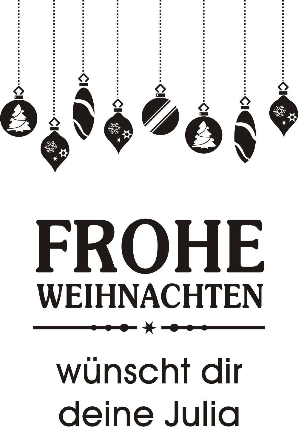 Keksglas / Bonbonglas mit Gravur "Frohe Weihnachten" 