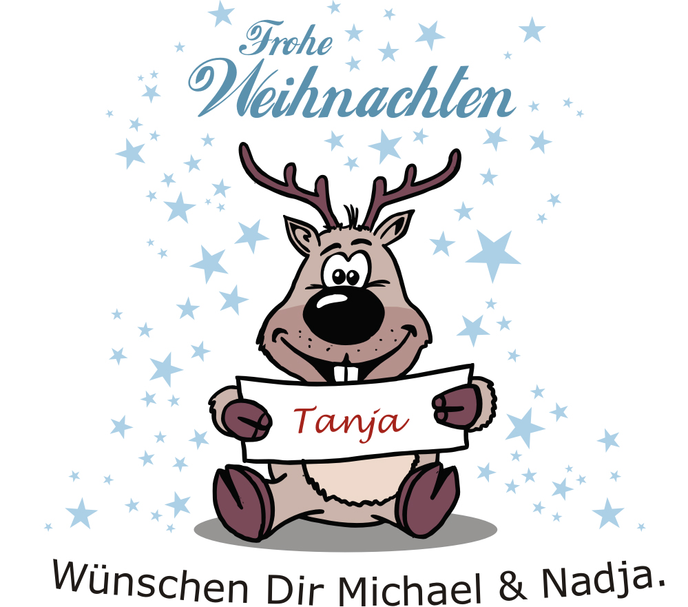 Bedrucktes Keksglas / Bonbonglas zu Weihnachten 