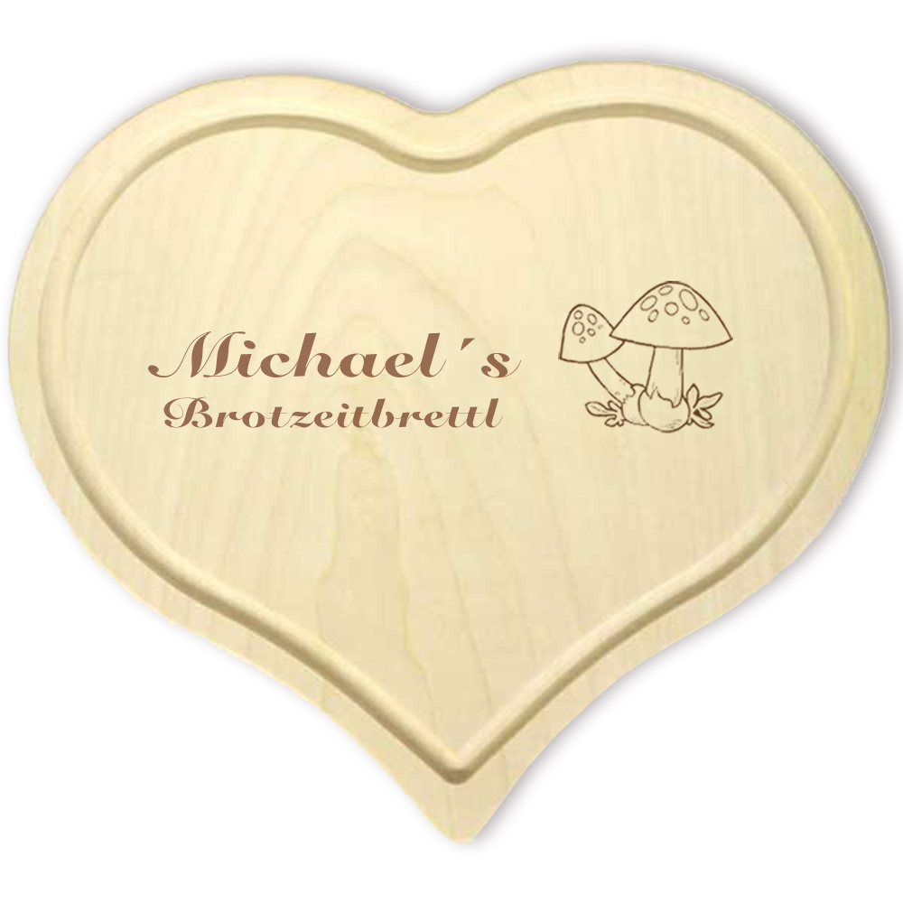 Herzbrettchen mit persönlicher Gravur 