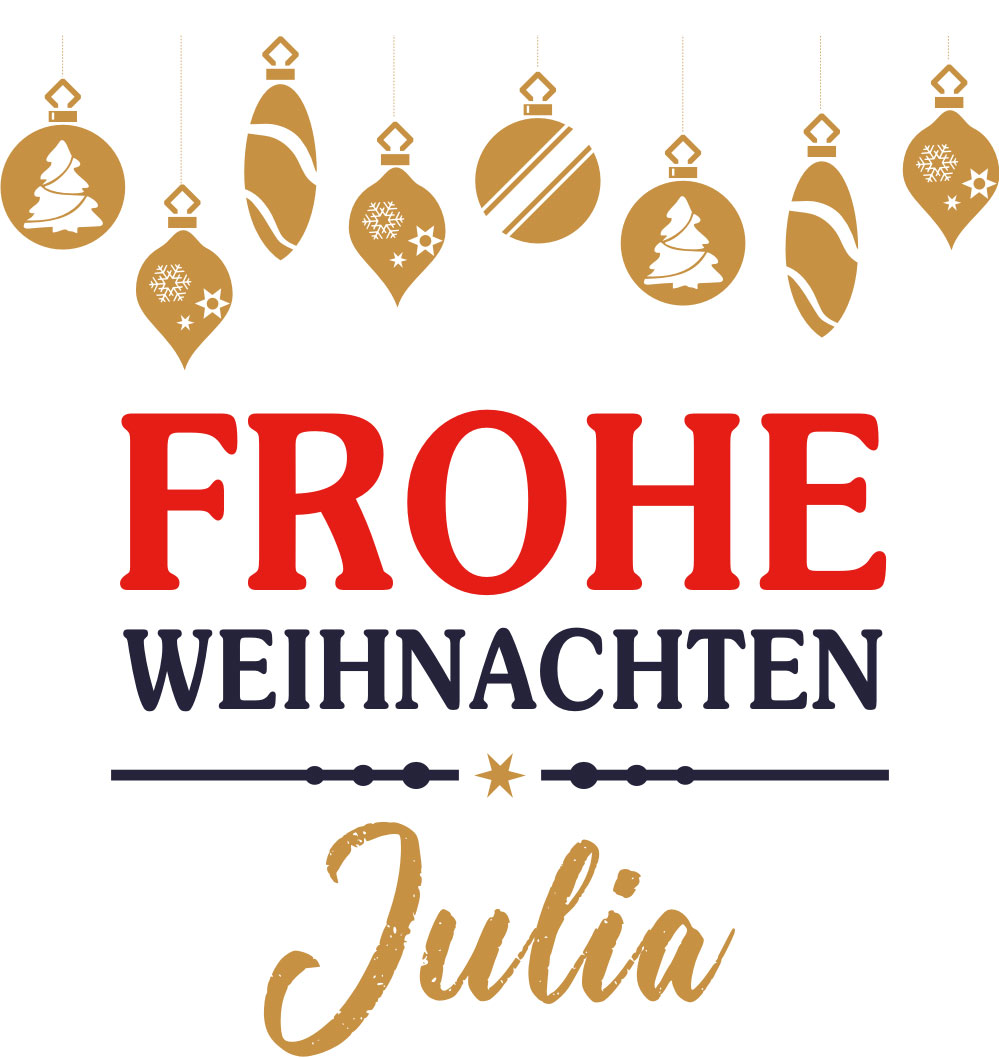 Geschenkbeutel mit Namen bedruckt zu Weihnachten 