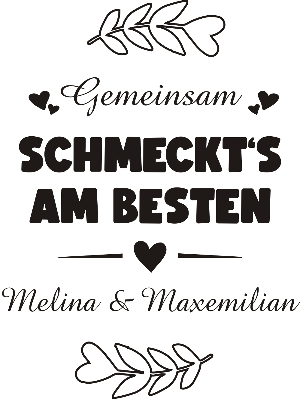 Keksglas Hochzeit mit Gravur 