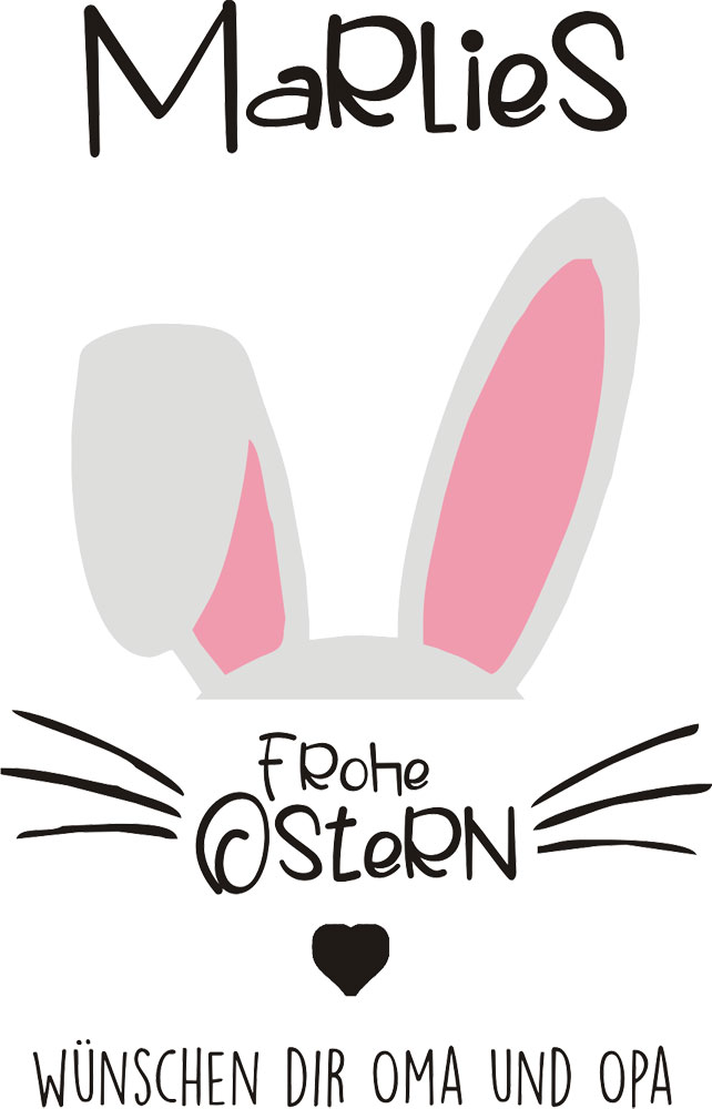 Geschenksäckchen / Geschenkbeutel für Ostergeschenke mit Namen 