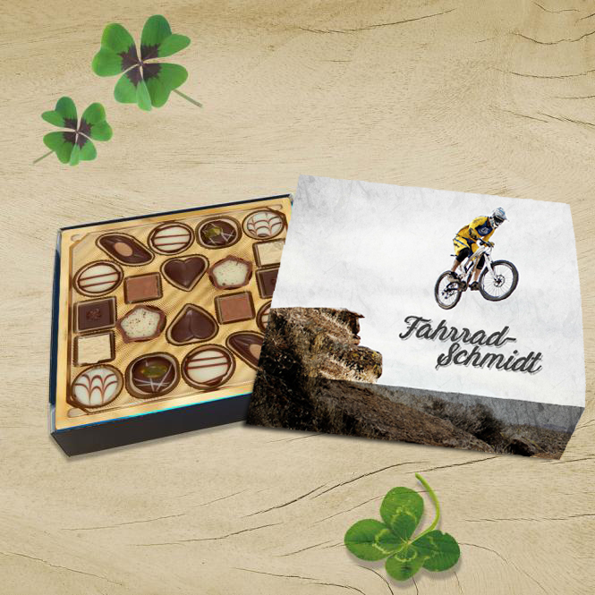 Lindt Pralinen alkoholfrei mit Logo oder eigenem Design bedrucken (96 g) 