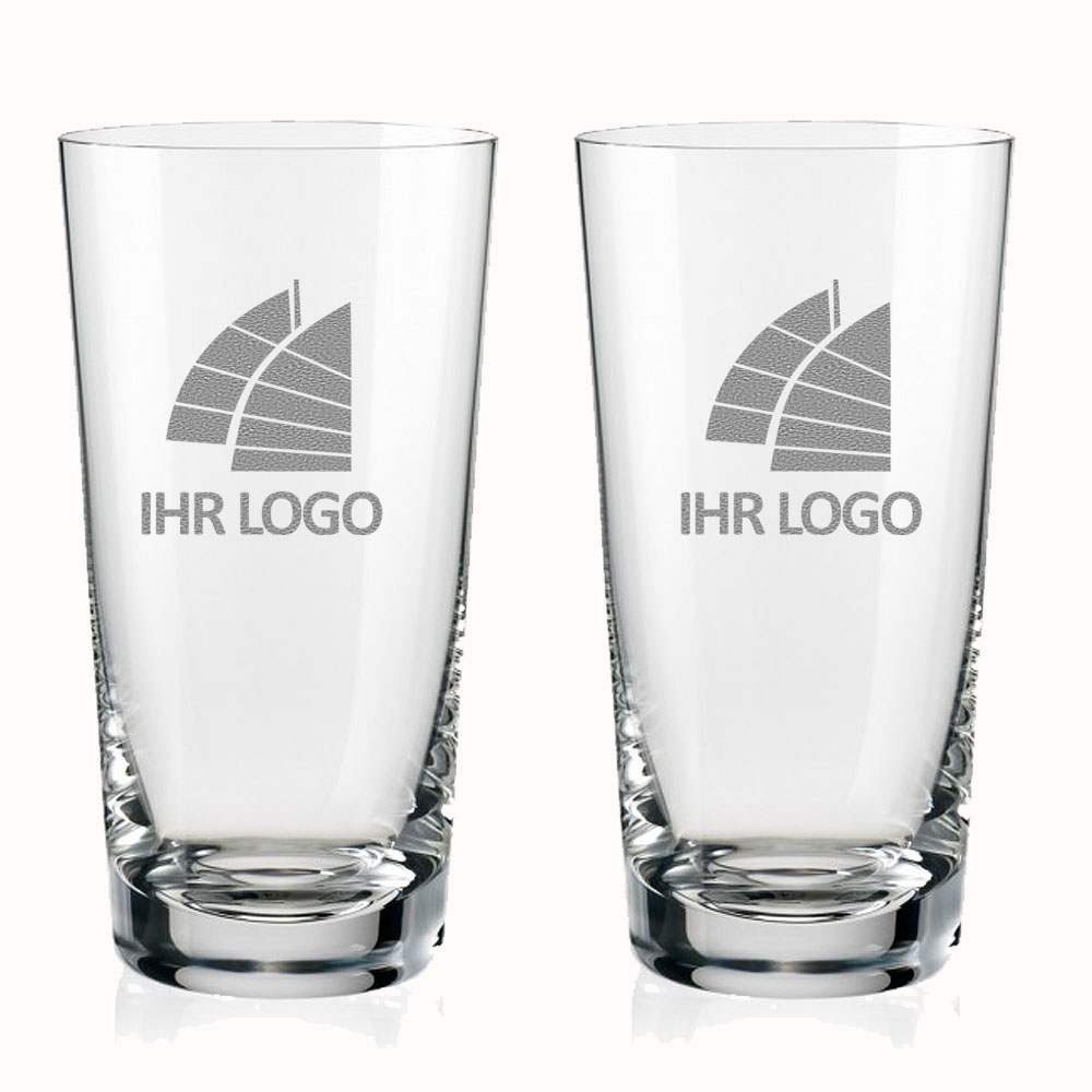 Longdrinkglas / Trinkglas mit Logo graviert 0,3 l 