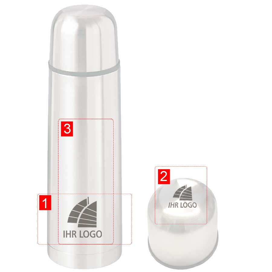 Isolierflasche aus Edelstahl mit Ihrem Logo (0,7 l) 