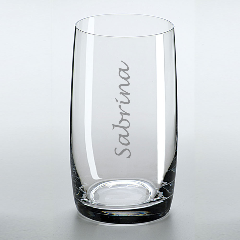Trinkglas mit Namens-Gravur 