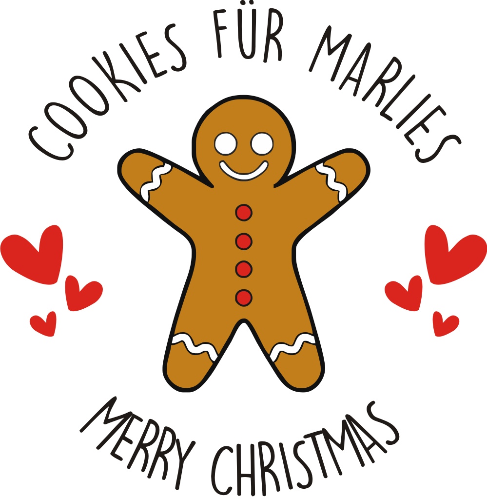 Keksglas / Bonbonglas mit Druck zu Weihnachten personalisiert 