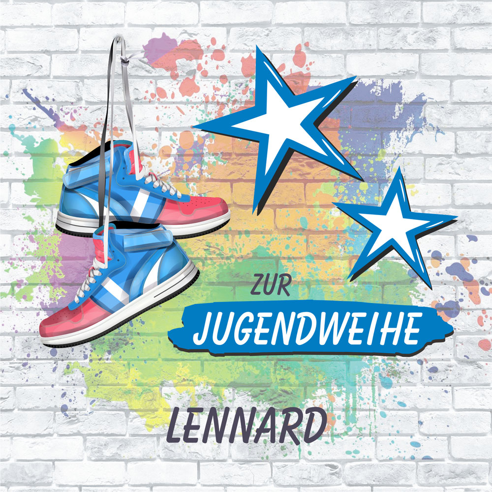 Bilderrahmen Spardose zur Jugendweihe personalisiert bedruckt 