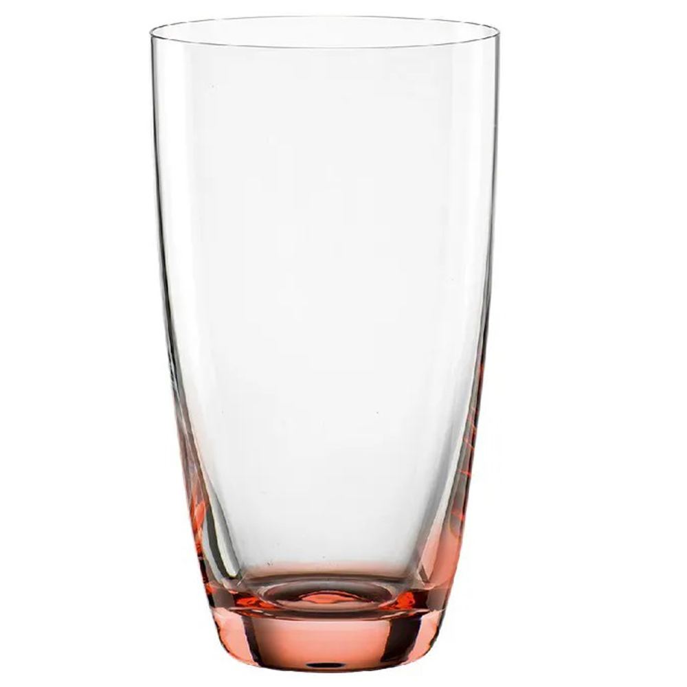 Farbiges Trinkglas, Saftglas, Longdrink Colori mit Logo graviert - rot 