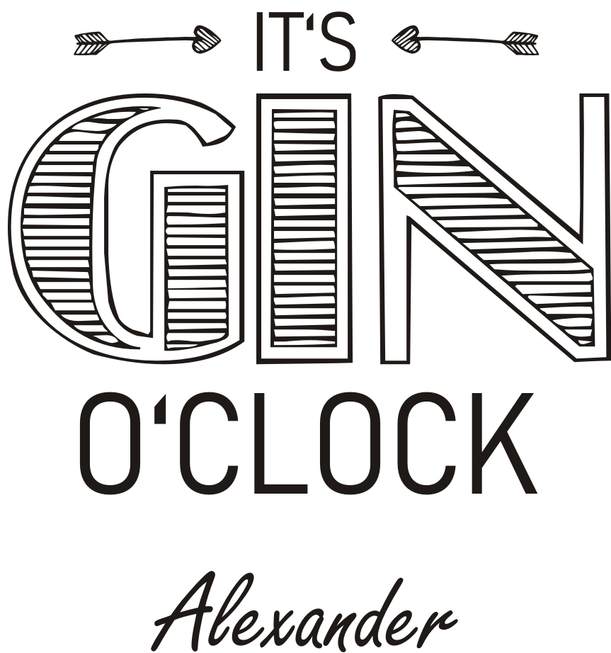 GIN Tonic Geschenkbox mit personalisiertem Untersetzer 