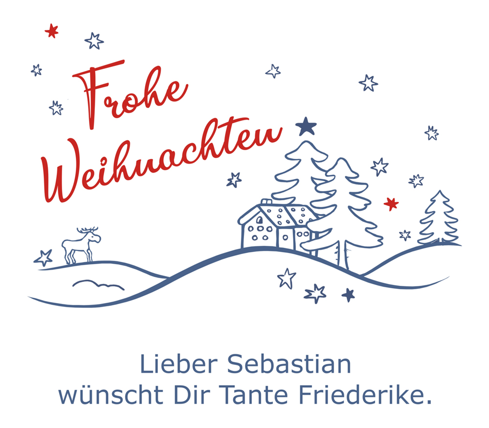 Individuell bedruckte Bilderrahmen Spardose zum Fest 