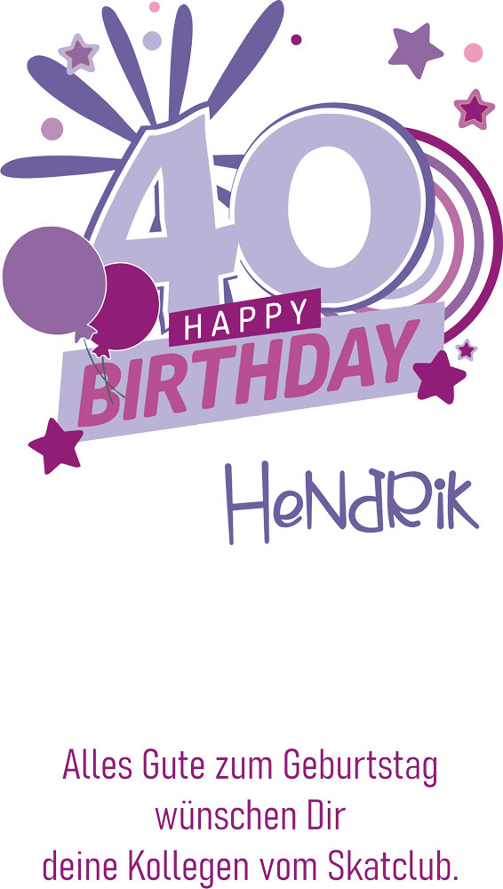 Individuell gestaltetes Wein-Geschenkset zum 40. Geburtstag 