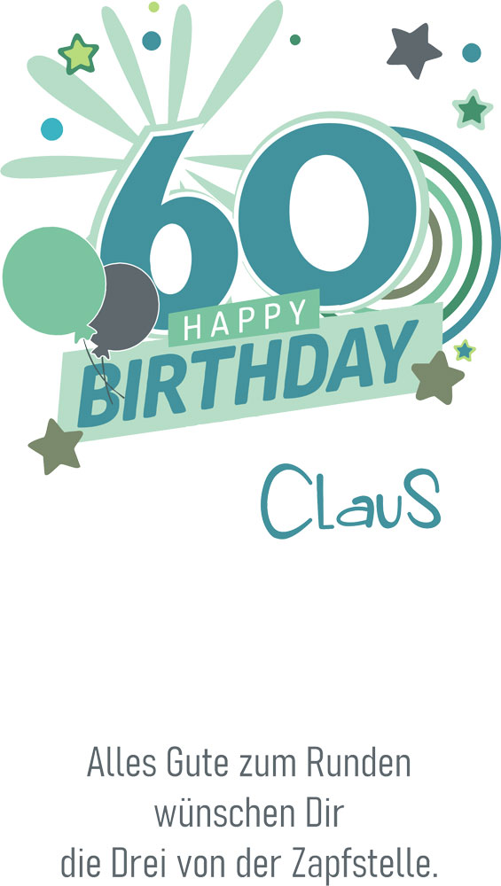 Edles Wein-Geschenk-Set zum 60. Geburtstag selbst gestalten 