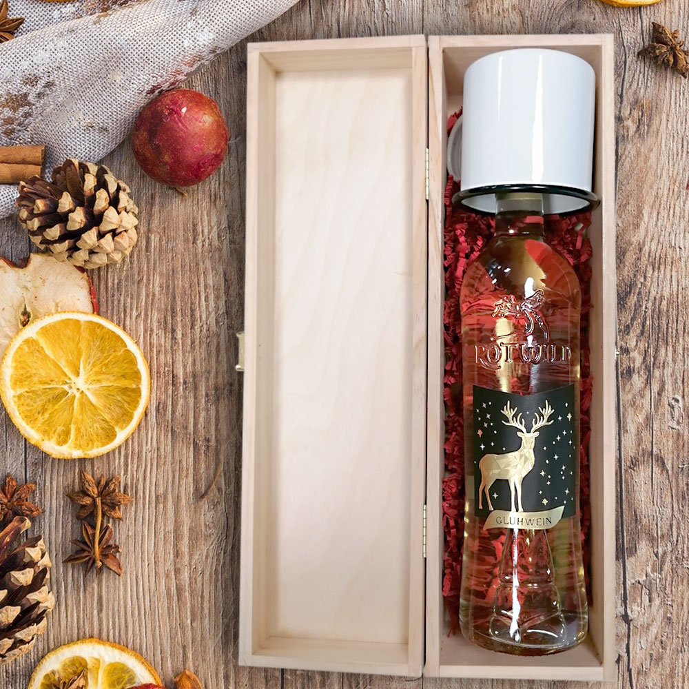 Weihnachtliches Glühwein-Geschenk-Set mit Ihrem Wunschnamen 