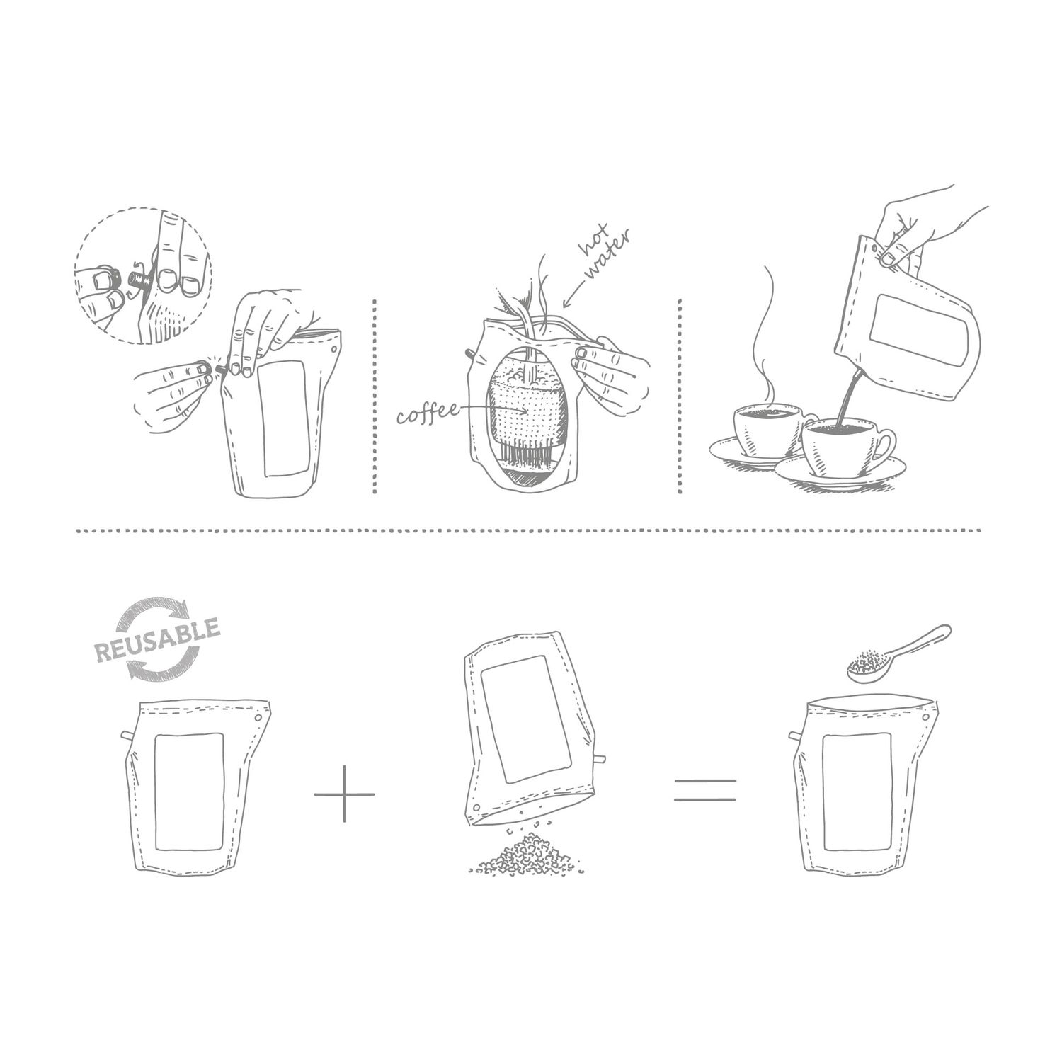 Geschenkartikel: Bleiben Sie Gesund & positiv Wellness-Tee-Brühbeutel 