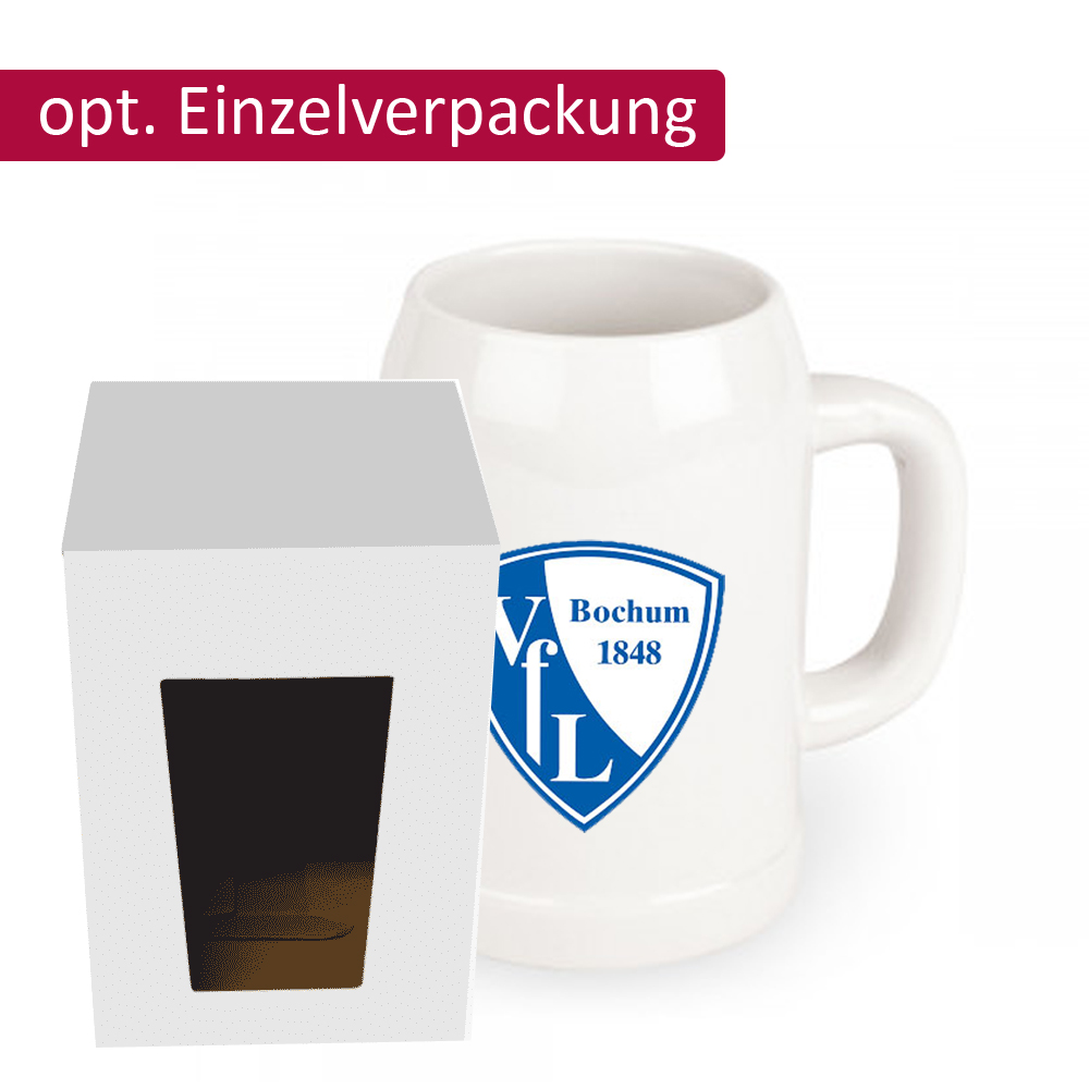 Bierkrug / Bierseidel 0,5 l mit Logo bedruckt 