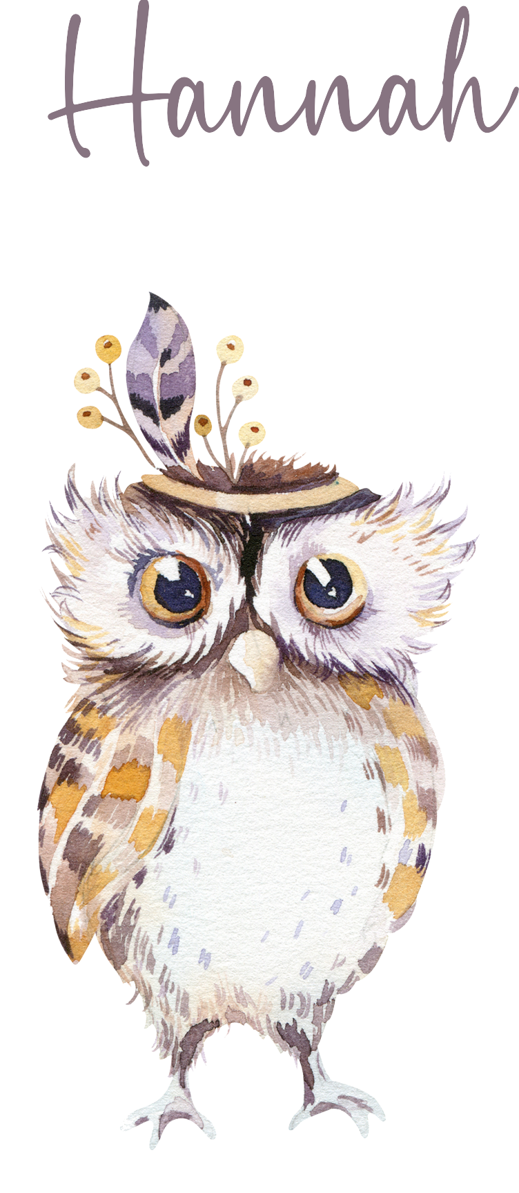 Personalisierte Brotdose mit Eule und deinem Namen bedruckt 