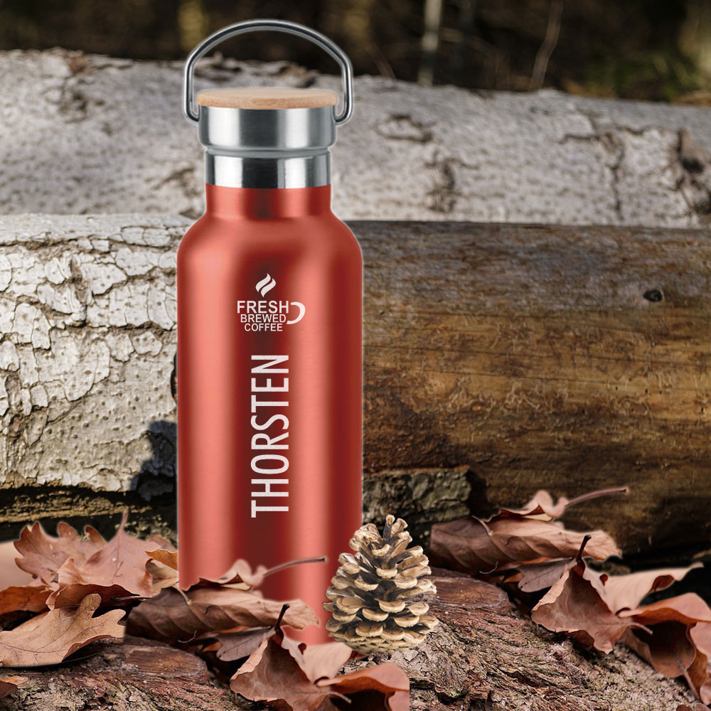 Personalisierte Isolierflasche 0,5 l mit Wunschnamen 