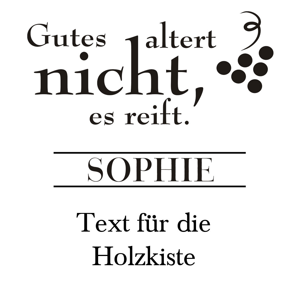 Rotwein Geschenkset zum Geburtstag mit Namensgravur 