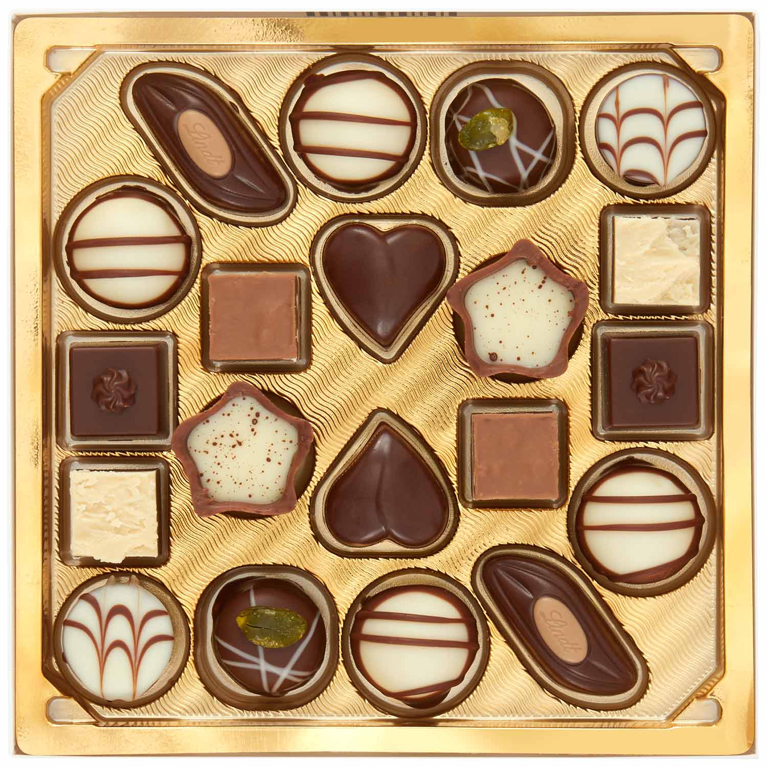 Individuell bedruckte WeihnachtsLindtPralinen mit eigenem Text 100 g