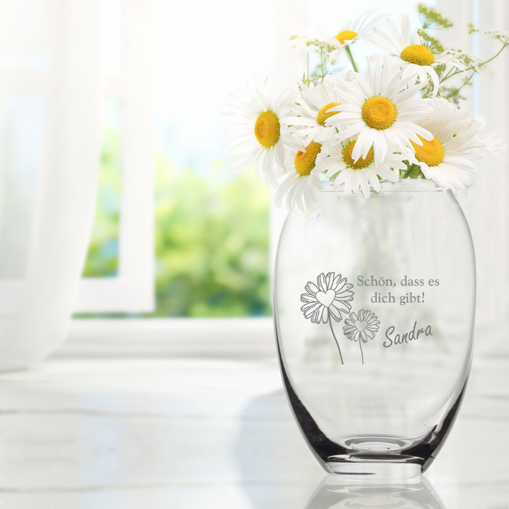 Individuell gravierte Vase