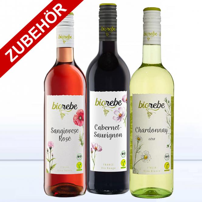 *Danke* - Weißwein Glas Leonardo in bedruckter 2er Holzkiste 